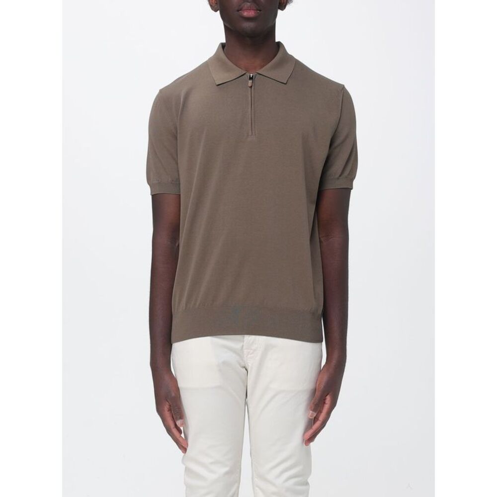 Canali Polo Shirt Men Blue